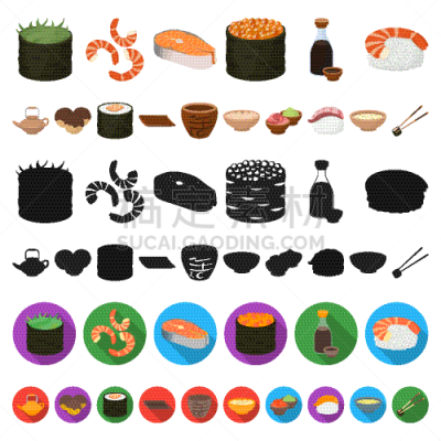寿司,调味品,漫画,计算机图标,牛排,国内著名景点,传统,寿司卷,布置,烹调