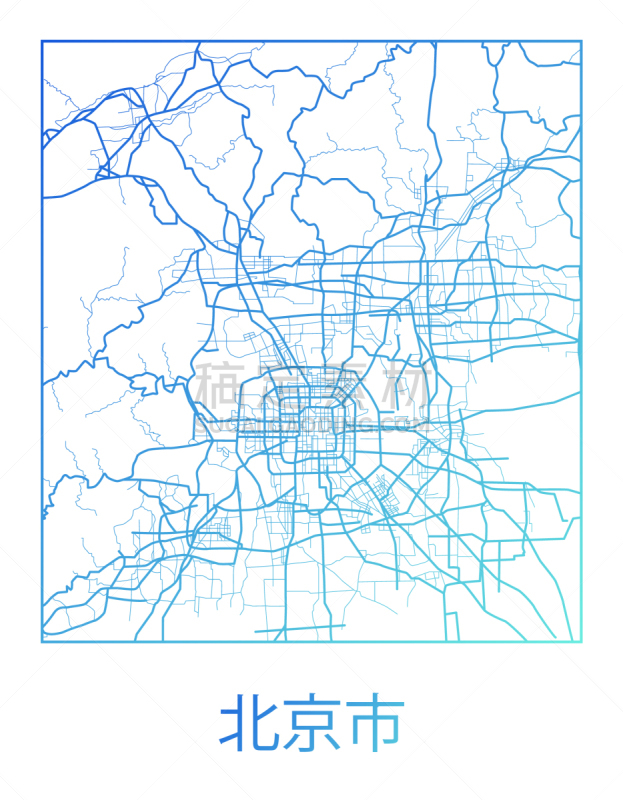 城市,街道图,形状,轮廓,白色,概念,旅途,方向,旅行