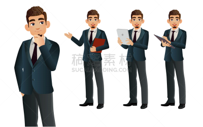 男商人,矢量,与众不同,高雅,注视镜头,专业人员,策略,肖像,技术,金融顾问