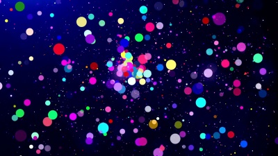 2017年新年倒计时粒子动画。