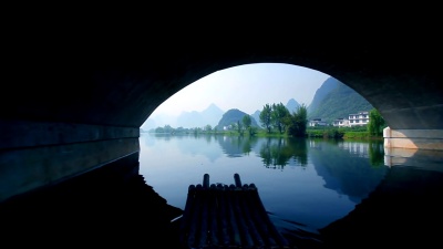 阳朔竹筏