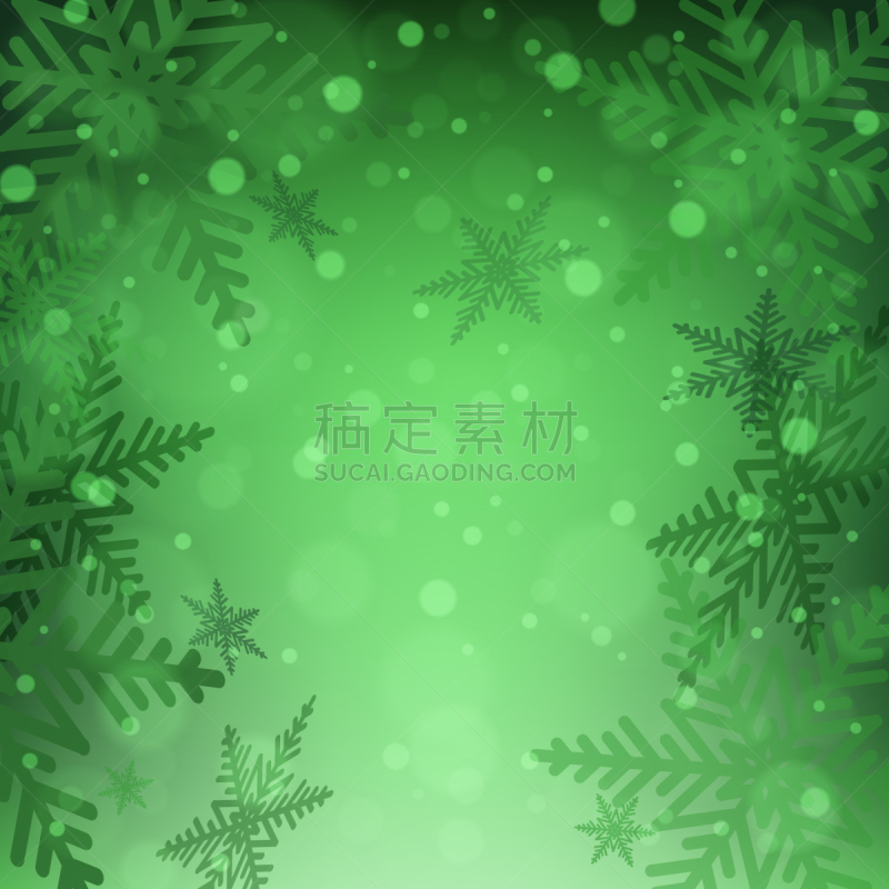 雪花,绿色背景,光亮,一月,霜,雪,二月,装饰物,问候