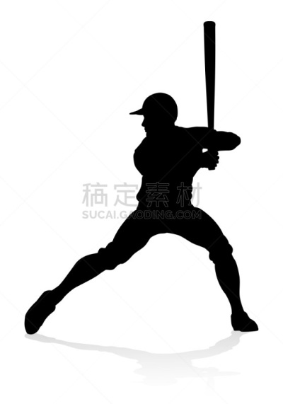 棒球运动员,棒球队,运动,球,背景分离,职业运动员,轮廓,白色背景,棒球,垂直画幅