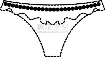 分离着色,图标,女性,丁字裤,衣服,魅力,图像,女人