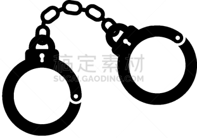 警官,手铐,锁链,计算机图标,犯人,盗贼,形状,黑色,金属