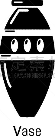 黑色,花瓶,计算机图标,极简构图,形状,白色,华丽的,图像,矢量,复古