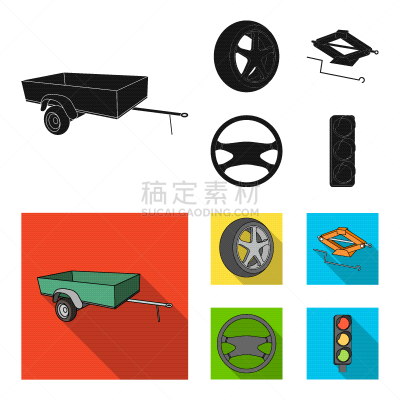 旅行拖车,轮胎,车轮,汽车起重机,分离着色,安全的,汽车,迅速,图像,收集