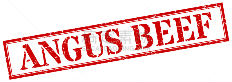牛肉,正方形,橡皮章,阿伯丁安格斯牛,标志,摇滚乐,线条,背景分离,信函,复古风格
