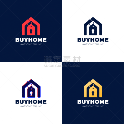real estate house sale price tag abstract logo