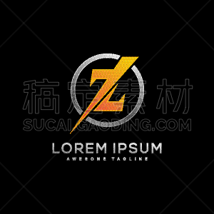 抽象,英文字母Z,模板,活力,华丽的,单词,清新,字母,设计