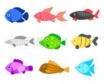 水下,鱼类,水族馆,多色的,矢量,抽象,菜单,贺卡,野生动物,书店