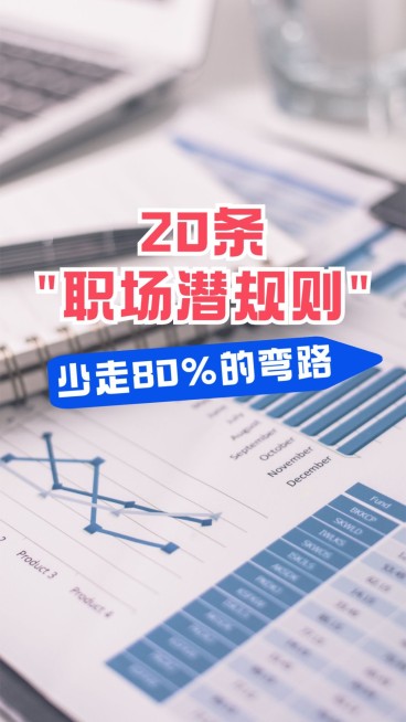 轻设计职场知识竖版视频封面套装预览效果