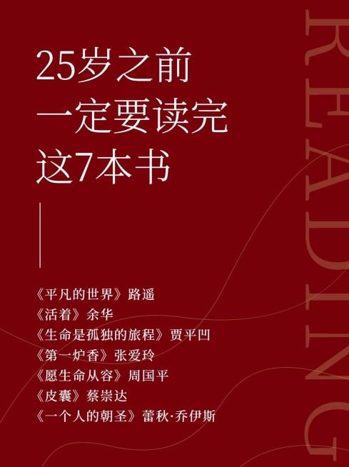 图书推荐经典名著小红书配图预览效果