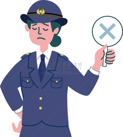 女人,警官,做手势,线条,警察局,简单,绘画插图,问号,问题,评论员