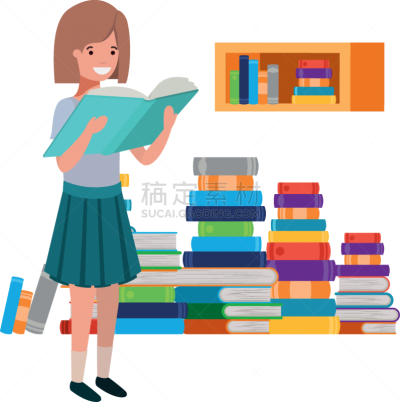 女孩,书,学生,手,世界读书日,书店,女人,儿童,童年,读书