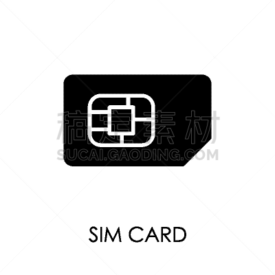 SIM卡,图标,扁平化设计,白色,商务,部分,计算机,电脑芯片,概念