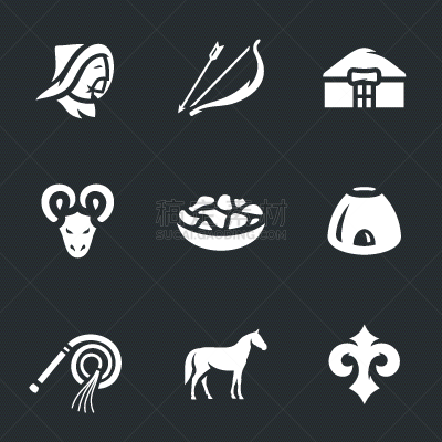 游牧民族,符号,传统,国内著名景点,肖像,食品,哈萨克人,动物,吉尔吉斯斯坦,布置