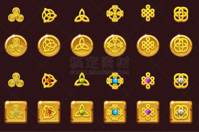 计算机图标,符号,凯尔特风格,宝石,华丽的,螺线,三位一体,模板,布置