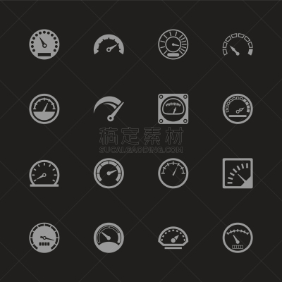 速度计,计算机图标,平坦的,计量器,压力,制造机器,测量工具,效率,收集,联系