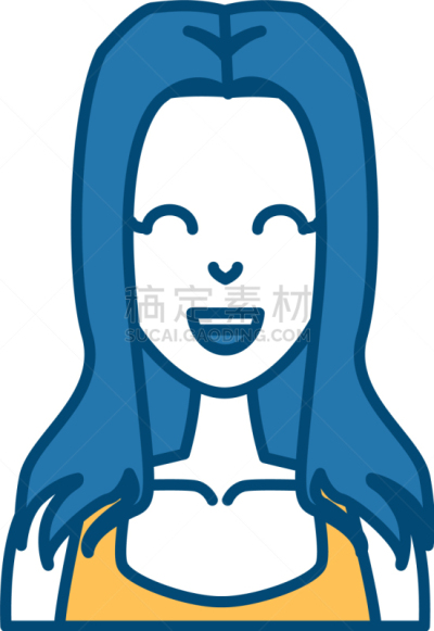 青年女人,卡通,人,女人,可爱的,概念,性格,幽默,时尚,商务
