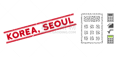 韩国,首尔,划痕,海豹,抽象拼贴画,成一排,数,多样,平衡,设备用品