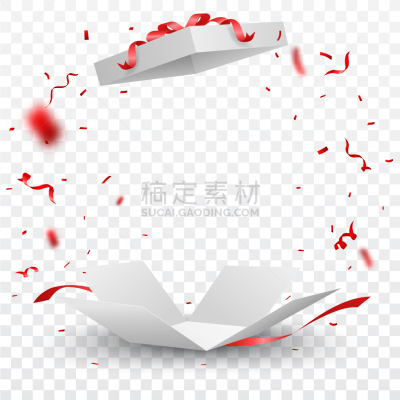 红色,五彩纸屑,盒子,生日,白色,事件,季节,开,问候