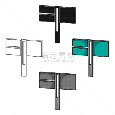 标志,计算机图标,分离着色,金属,交通,图像,公路,品牌名称,尺,矢量