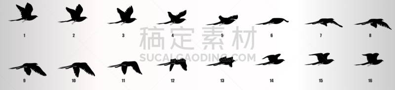 多帧影像,鸟类,卡通,仙女,圆形,床单,旅途,脚踏车,自由,风
