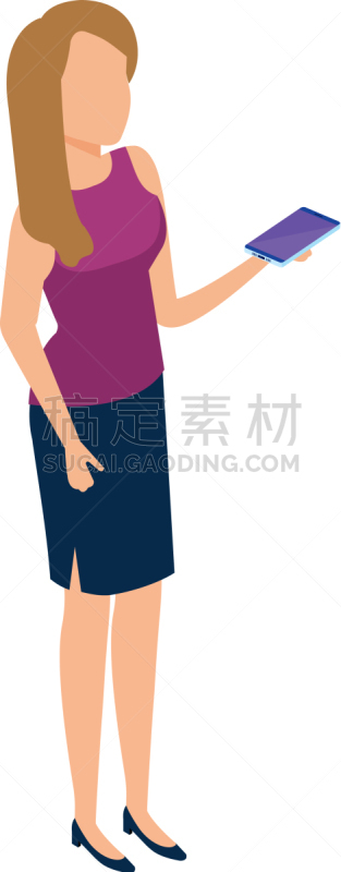 青年女人,女人,女孩,概念,智慧,移动式,传媒,技术,做,沟通