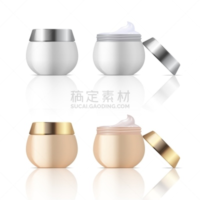 人的脸部,容器,美,商品,广口瓶,矢量,润肤露,三维图形,包装,美容