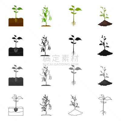 分离着色,豆,植物,图标集,一个物体,蔬菜,商务,脚踏车,收集,发展