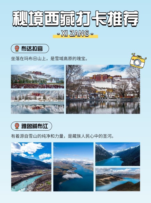 旅游攻略景点排版小红书配图预览效果
