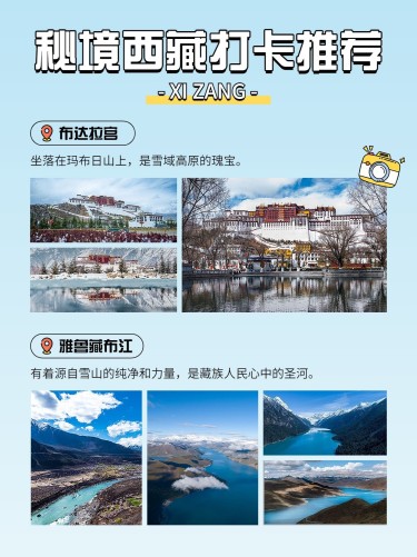 旅游攻略景点排版小红书配图