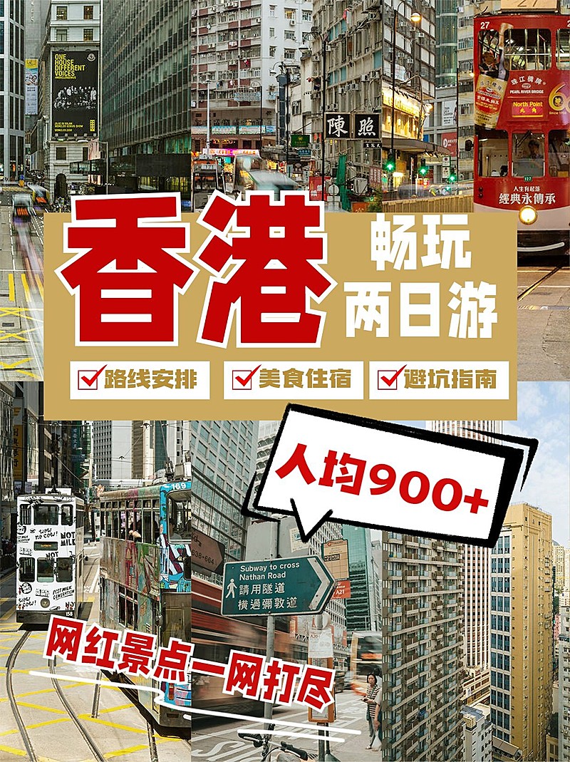 旅游线路营销拼图宫格花字小红书封面