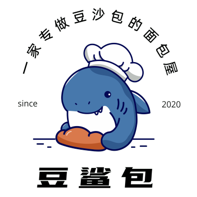 餐饮美食烘焙甜品简约描边插画风LOGO