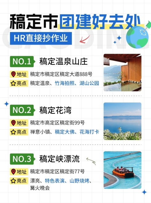 团建攻略指南小红书封面预览效果