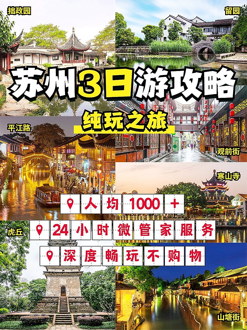 旅游攻略拼图宫格花字小红书封面