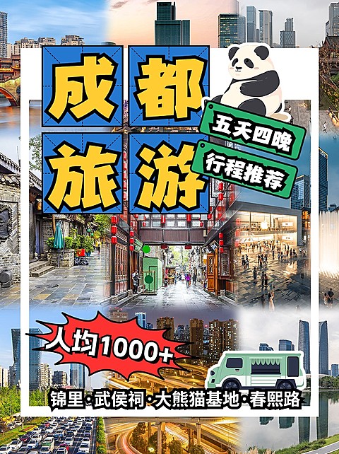 旅游攻略拼图宫格花字小红书封面
