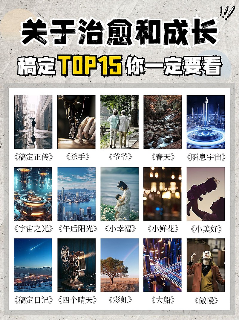 影视清单推荐小红书配图