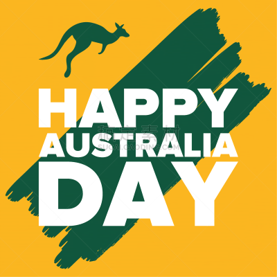 贺卡,一月,australia day,澳大利亚文明,幸福,矢量,国内著名景点,背景,袋鼠