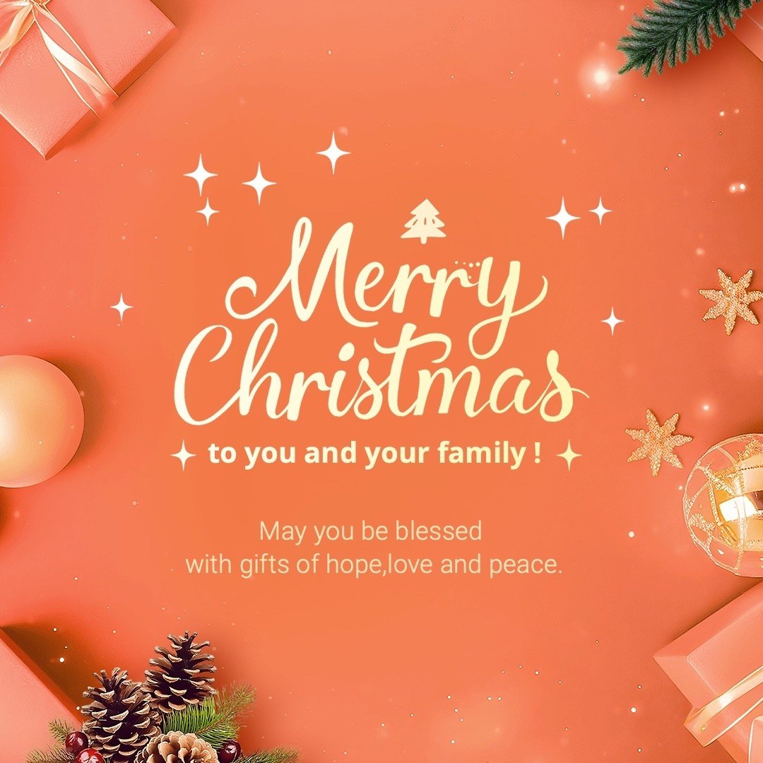 Merry Christmas Seasonal Greetings Templates