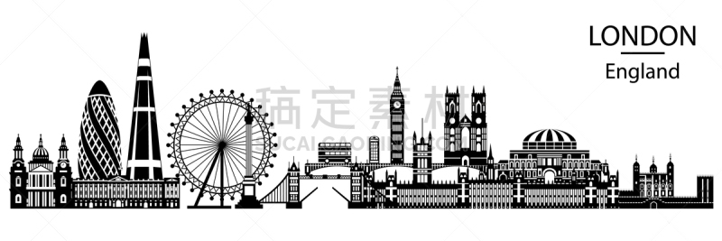 城市天际线,数字6,伦敦,商务,商务旅行,英格兰,现代,著名景点,建筑业