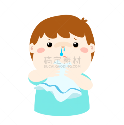 男孩,擤鼻子,可爱的,健康保健,人,虚弱,小的,生病,打喷嚏,安慰