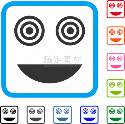 边框,奇异的,形状,欢乐,幸福,惊奇,危险,图像,微笑