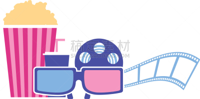 工业,爆米花,影片,电影,眼镜,分离着色,传媒,首次公演,相机,票