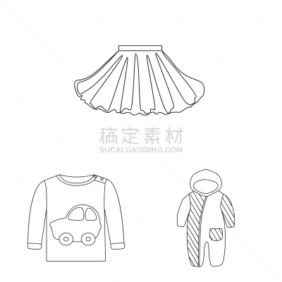 儿童,衣服,标志,毛衣,可爱的,小的,裙子,夏天,收集,设计