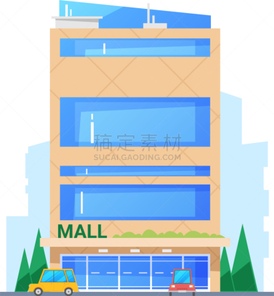 building with glass facade construction