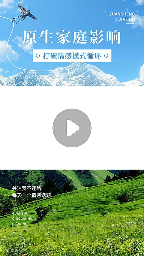 情感文案分享抖音竖版视频边框
