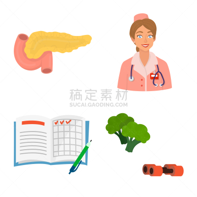 糖尿病,蔬菜,健康保健,护士,听诊器,食品,维生素,西兰花,剪贴本