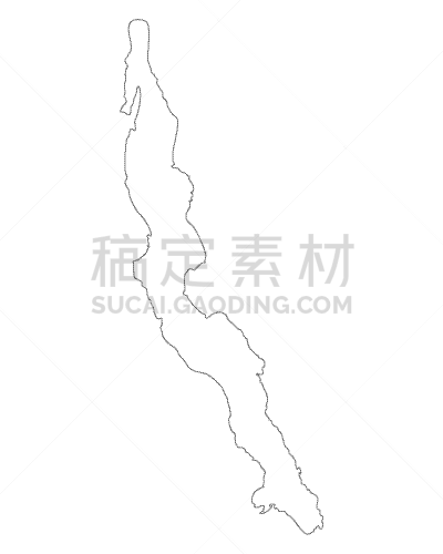 坦噶尼喀湖,白色,灰色,图像,矢量,分离着色,湖